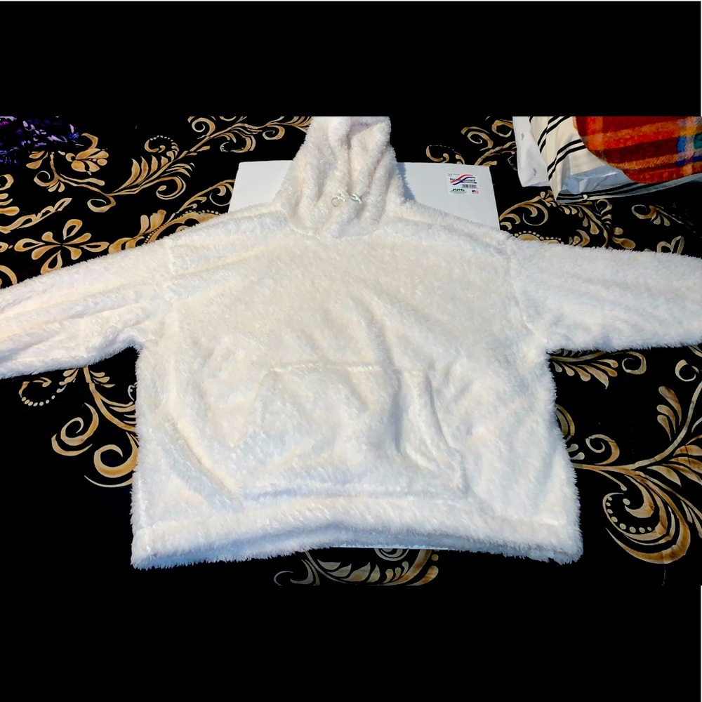 Brand new fuzzy sweater/hoodie